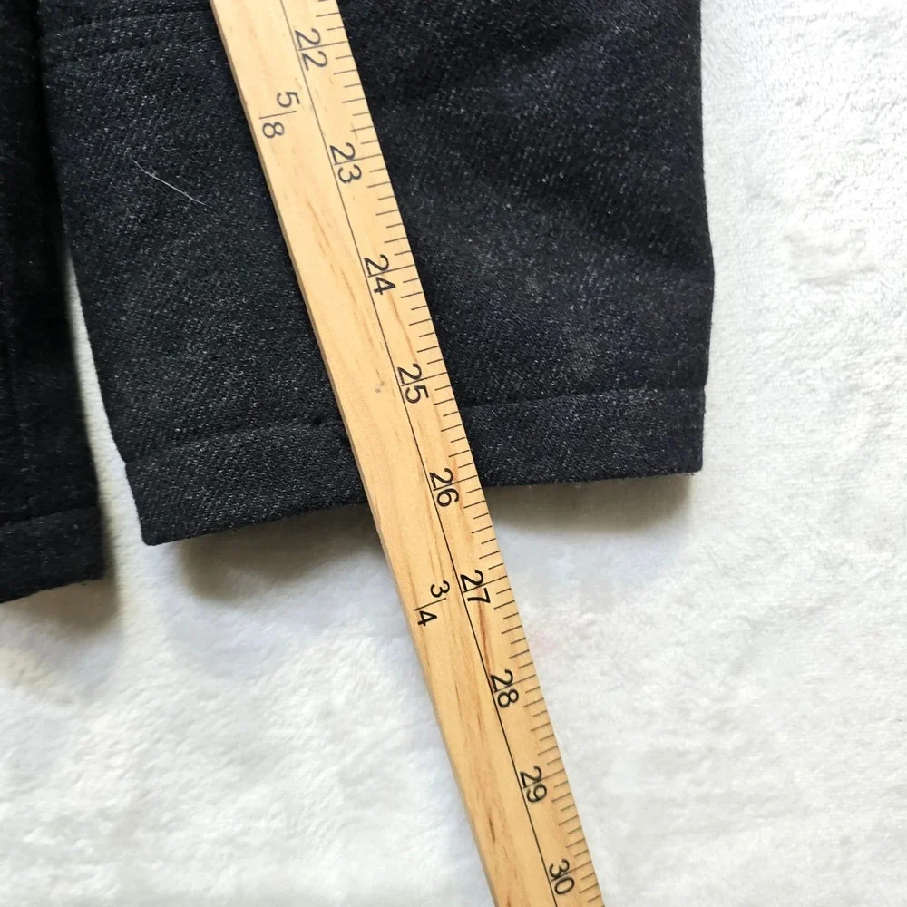 Levi Strauss Wool Bomber Jacket Mens‎ XL Dark Gray Zip Quilted Lined